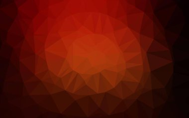 Koyu kırmızı, sarı vektör üçgen arkaplan.