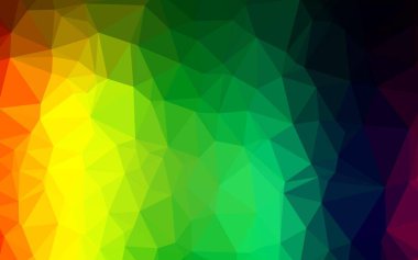 Koyu Çokrenkli, Gökkuşağı vektör bulanık üçgen deseni.