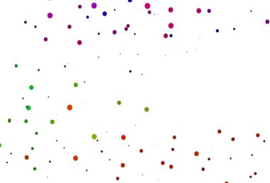 Aydınlık Çokrenkli, daire şekilli Gökkuşağı vektör düzeni. Doğa tarzında renkli baloncuklu soyut illüstrasyon. Suyun deseni, yağmur damlaları.