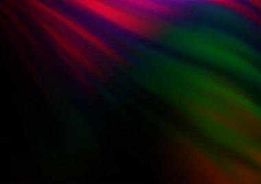 Koyu Çokrenkli, sıvı şekilli Gökkuşağı vektör deseni.