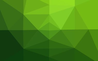 Açık Yeşil vektör üçgen arkaplan.