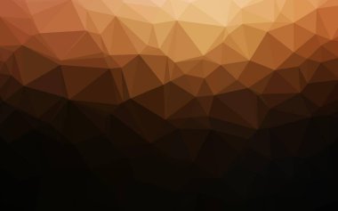 Koyu Turuncu vektör üçgen şablonu.