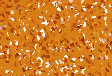 Açık sarı, soyut formlu turuncu vektör arkaplan. Soyut gradyan şekilli basit renkli çizimler. Web siteniz için basit tasarım.