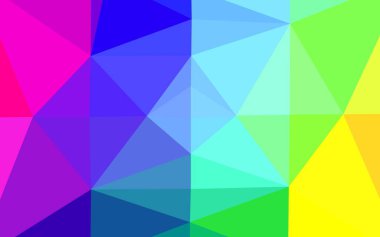 Işık Çokrenkli, Gökkuşağı vektörü üçgen şablon.