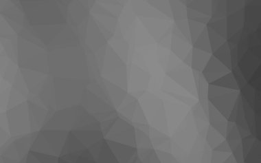 Açık Gümüş, gri vektör çokgen arkaplan.