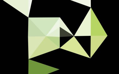 Koyu yeşil vektör düşük poli dokusu.