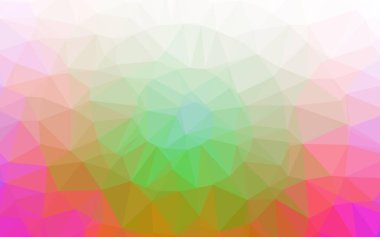 Açık Çokrenkli, Gökkuşağı vektörü düşük polimerli doku.