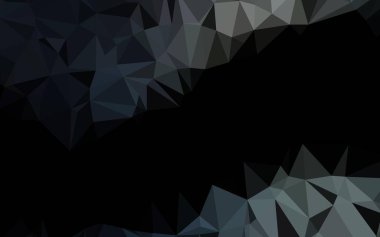 Koyu siyah vektör çokgen arkaplan.