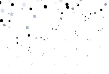 Açık yeşil vektör şablonu kristaller, daireler, kareler. Renkli daireler, üçgenler, dikdörtgenler. Duvar kağıtları için şablon.