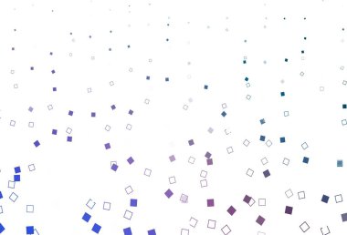 Açık mavi, dikdörtgen biçiminde kırmızı vektör dokusu. Renkli dikdörtgenleri olan bir resim. Reklamınız, posteriniz, afişiniz için en iyi tasarım.