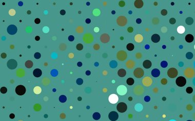 Açık Mavi, kabarcıklı sarı vektör arkaplanı.