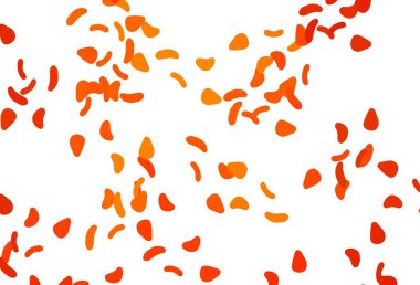Soyut biçimlerde Light Orange vektör arkaplanı. Rastgele şekillerle soyut tarzda dekoratif tasarım. İşiniz için en iyi akıllı tasarım.