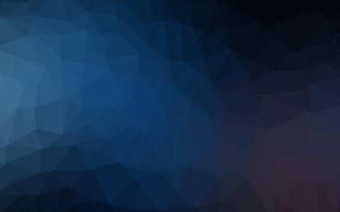 Koyu mavi vektör çokgen arkaplan.