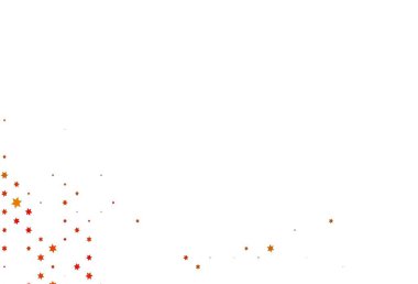 Açık Turuncu vektör, küçük ve büyük yıldızlarla kaplıdır. Bulanık dekoratif dizayn yıldızlı basit bir stilde. İş ilanınız için akıllı tasarım.