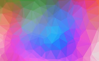 Açık Çokrenkli, Gökkuşağı vektörü bulanık üçgen dokusu.