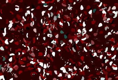 Memphis şekilli açık kırmızı vektör şablonu. Soyut gradyan şekilli basit renkli çizimler. Bir cep telefonu için arka plan.