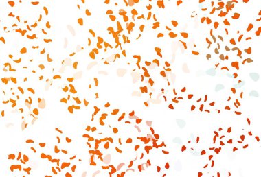 Karmaşık şekilli açık turuncu vektör deseni. Rastgele şekillerle soyut tarzda dekoratif tasarım. Bir cep telefonu için arka plan.