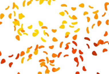 Rastgele şekilli açık turuncu vektör dokusu. Rastgele şekillerle soyut tarzda dekoratif tasarım. İşiniz için en iyi akıllı tasarım.