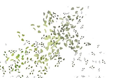 Soyut şekilli açık yeşil vektör arkaplanı. Soyut tarzda rengarenk gradyan şekilleri olan bir resim. İşiniz için en iyi akıllı tasarım.