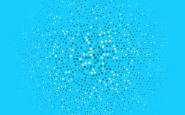 Kristaller ve dikdörtgenlerle hafif BLUE vektör şablonu.