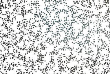 Lekeli açık siyah vektör örtüsü. Bulanık dekoratif tasarım baloncuklu soyut tarzda. Posterler, afişler için tasarım.