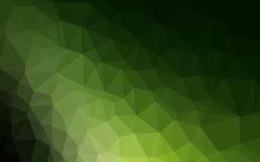 Koyu yeşil vektör çokgen desen.