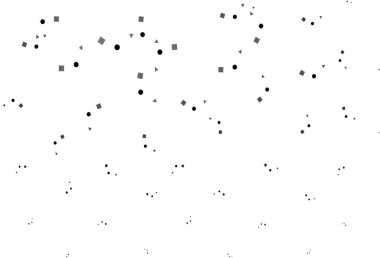 Aydınlık Gümüş, gri vektör desenli daireler çizerek çokgen. Küreler, kareler ve çizgilerle soyut çizimler. İş ilanınız için akıllı tasarım.