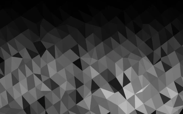 Modèle Mosaïque Triangle Vectoriel Gris Argenté Clair — Image vectorielle