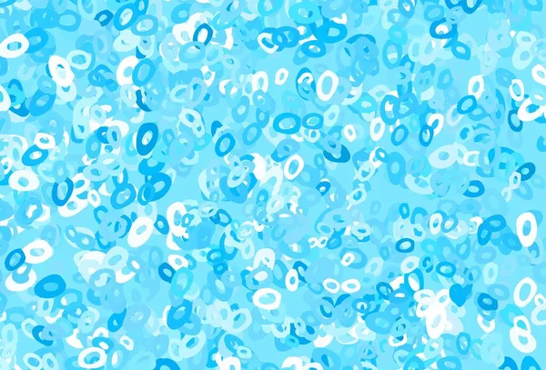 Světlo Blue Vektorové Pozadí Bublinami Krásná Barevná Ilustrace Rozmazanými Kruhy — Stockový vektor