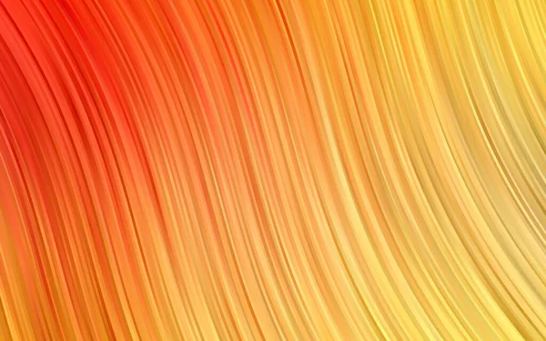 Jaune Clair Fond Vectoriel Orange Avec Lignes Abstraites — Image vectorielle