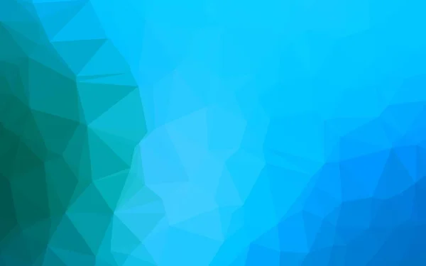 Světlo Blue Vektorový Trojúhelník Mozaika Kryt — Stockový vektor