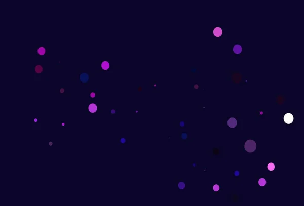 Світло Рожевий Синій Векторний Фон Бульбашками Красива Кольорова Ілюстрація Розмитими — стоковий вектор