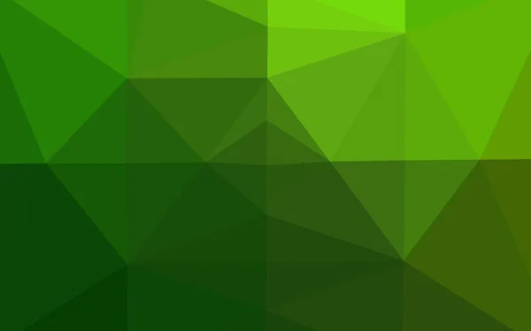 Padrão Triângulo Embaçado Vetor Verde Claro — Vetor de Stock