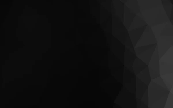 Темне Срібло Сірий Векторний Трикутник Мозаїка Покриття — стоковий вектор