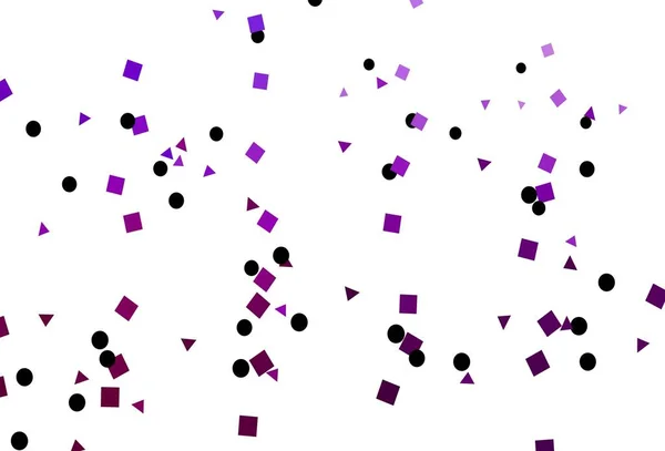 Світло Фіолетова Векторна Текстура Полістилі Колами Кубиками Ілюстрація Різнокольоровими Колами — стоковий вектор