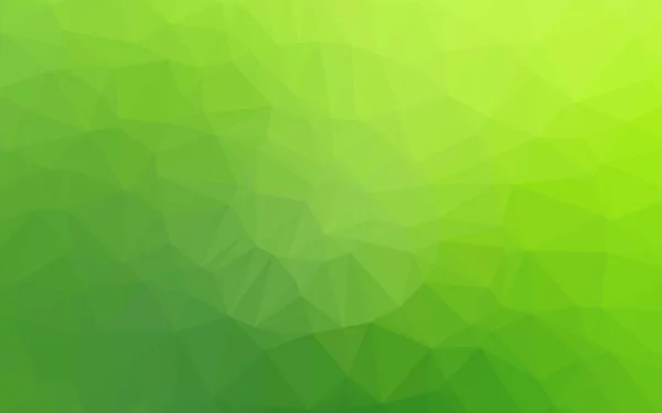 Luz Verde Vetor Triângulo Mosaico Capa — Vetor de Stock