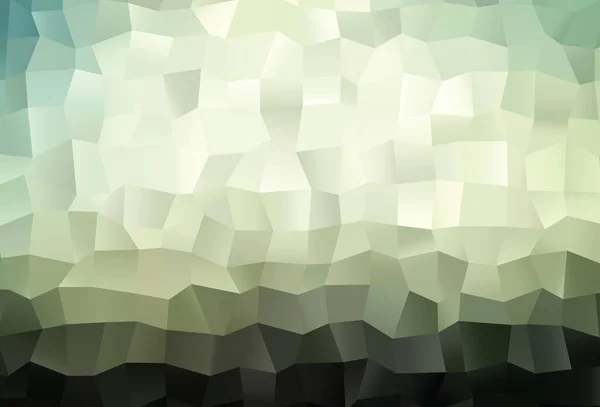 Dunkelgrüne Vektordreieck Mosaik Abdeckung Bunte Abstrakte Illustration Mit Farbverlauf Polygonales — Stockvektor