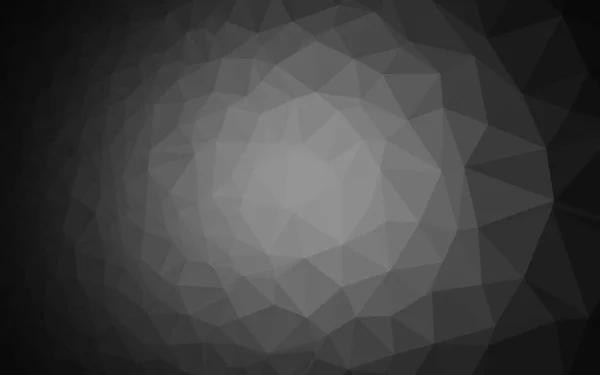 Plata Oscura Vector Gris Brillante Fondo Triangular — Vector de stock