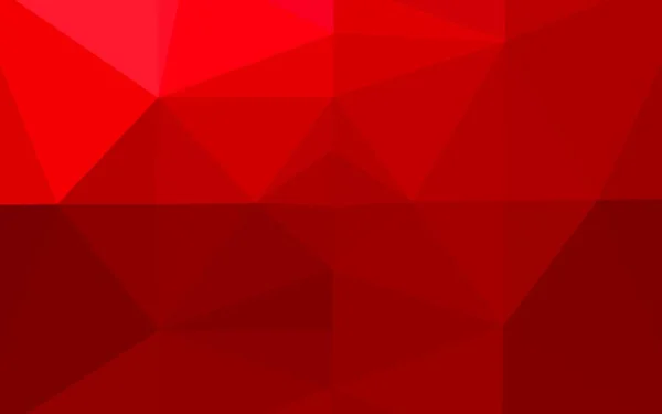 Light Red Vector Triangle Mosaic Texture — Stock Vector