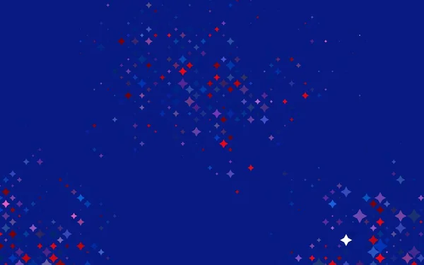 Ανοιχτό Μπλε Κόκκινο Διανυσματικό Μοτίβο Αστέρια Των Χριστουγέννων — Διανυσματικό Αρχείο