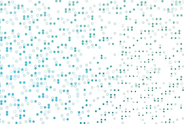 Light Blue Green Vector Backdrop Dots Beautiful Colored Illustration Blurred — Stock Vector