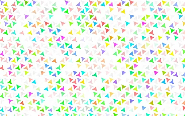 Licht Multicolor Rainbow Vector Naadloze Achtergrond Met Lijnen Driehoeken — Stockvector