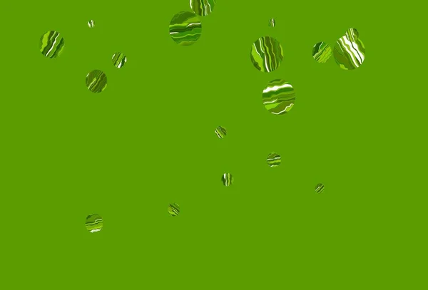 Fondo Vector Verde Claro Con Puntos Ilustración Abstracta Brillante Con — Vector de stock