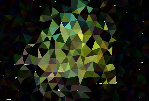 Hellblauer Gelber Vektor Polygon Abstrakter Hintergrund Eine Elegante Helle Illustration — Stockvektor