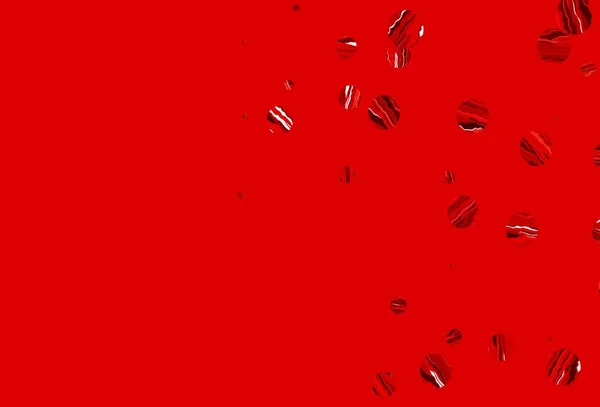 Светло Красный Вектор Искушают Кругами Размытые Пузыри Абстрактном Фоне Красочным — стоковый вектор