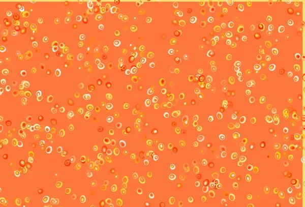 Amarillo Claro Cubierta Vector Naranja Con Manchas Ilustración Abstracta Moderna — Vector de stock