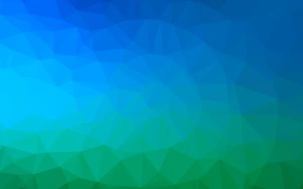 Azul Claro Vetor Verde Mosaico Abstrato Pano Fundo — Vetor de Stock