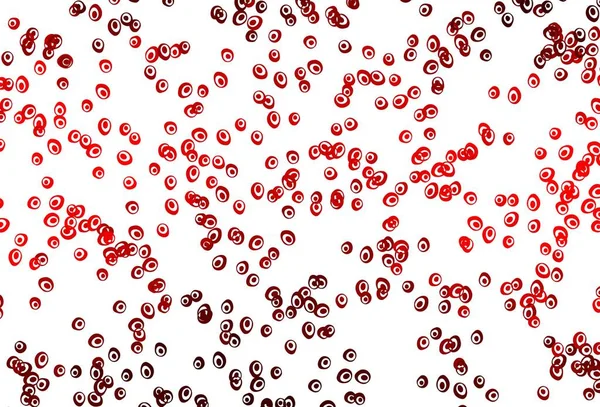 Vecteur Rouge Clair Recouvert Taches Design Décoratif Flou Dans Style — Image vectorielle