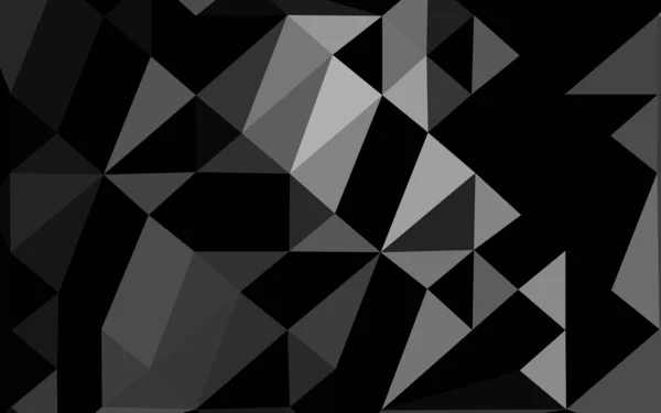 Argent Foncé Motif Mosaïque Abstrait Vectoriel Gris — Image vectorielle