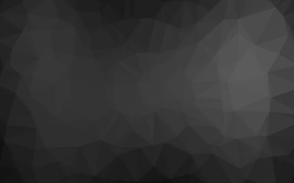 ダークシルバー グレーベクトル抽象的な多角形カバー — ストックベクタ